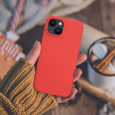 Wzmocnione etui do iPhone 15 Plus Nillkin Super Frosted Shield Pro - niebieskie
