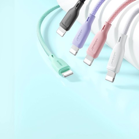 Kabel Joyroom Multi-Color Series S-A34 USB-A / Lightning 3A 1m - różowy
