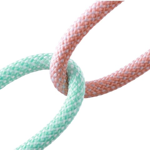 Kabel Joyroom Multi-Color Series S-A34 USB-A / USB-C 100W 1m - różowy