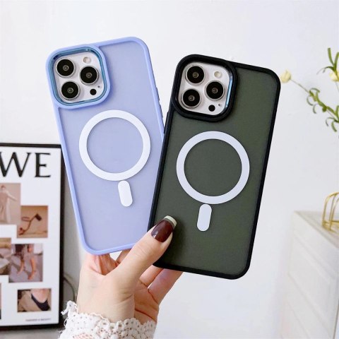 Magnetyczne etui z MagSafe Color Matte Case do iPhone 15 Pro Max - różowe
