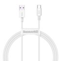 Baseus Superior kabel USB - USB Typ C 66 W 6A 1 m Biały (CATYS-02)