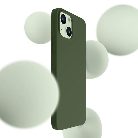 Etui 3mk Hardy Silicone MagCase na iPhone 15 - zielone