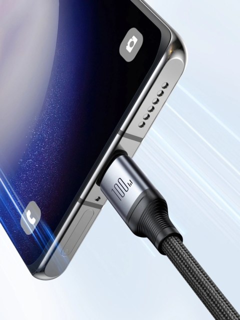 Kabel Joyroom Speedy Series S-A21 2w1 USB-C - USB-C / USB-C 100W 1.5m - czarny