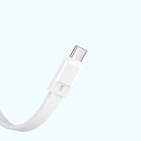 Powerbank Baseus Magnetic Mini MagSafe 10000mAh 30W z wbudowanym kablem USB-C - biały + kabel Baseus Simple Series USB-C - USB-C