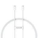 Kabel Baseus Superior Series ll USB-C - USB-C 30W 480Mb/s 1m - biały