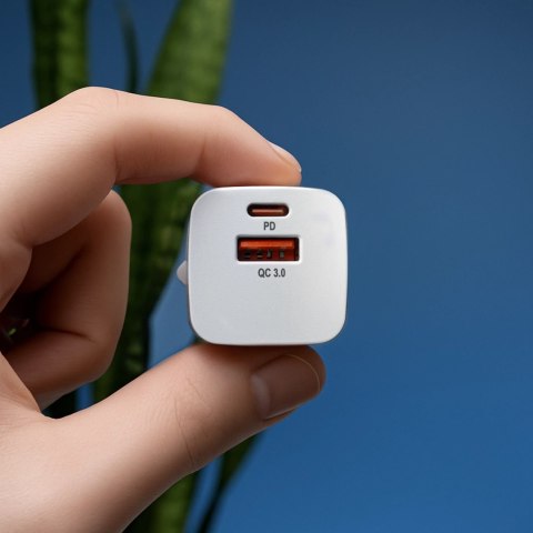 Ładowarka sieciowa Wozinsky CMWCW 20W USB-C / USB-A - biała