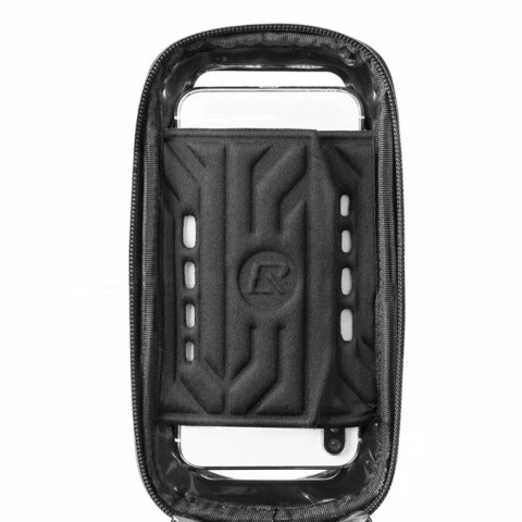 Sakwa rowerowa Rockbros B68 na ramę pancerna z kieszonką na telefon i pokrowcem 1.7l - czarna