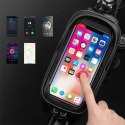 Sakwa rowerowa Rockbros B68 na ramę pancerna z kieszonką na telefon i pokrowcem 1.7l - czarna