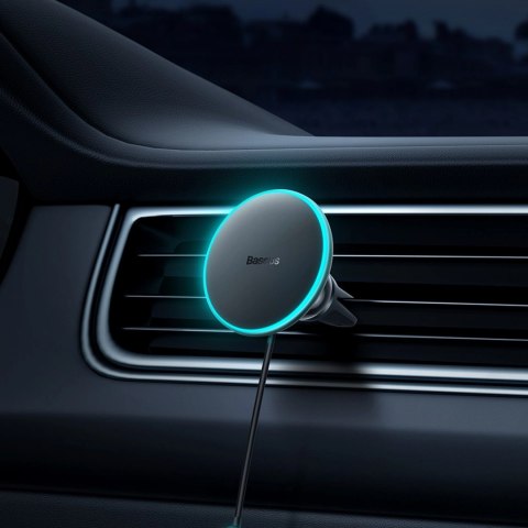 Ładowarka indukcyjna do samochodu MagSafe 15W USB C 25W Baseus CW01 - czarna