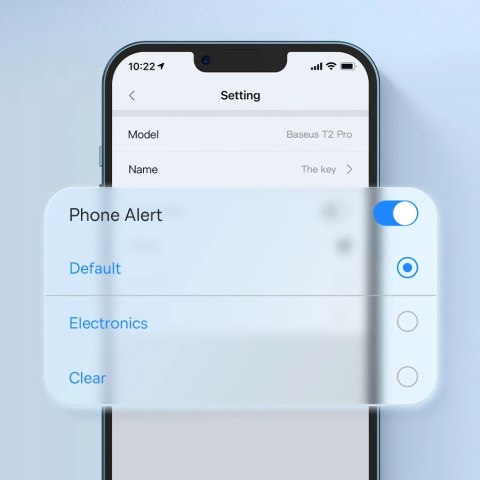 Baseus T2 Pro inteligentny lokalizator GPS do kluczy torebki dla dziecka biały (FMTP000002)