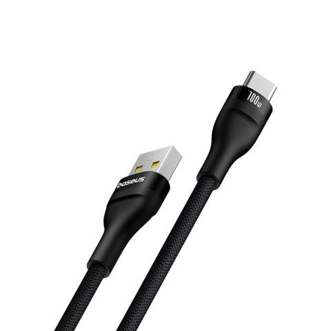 Kabel Baseus Flash 2 USB-A / USB-C 100W 1 m - czarny