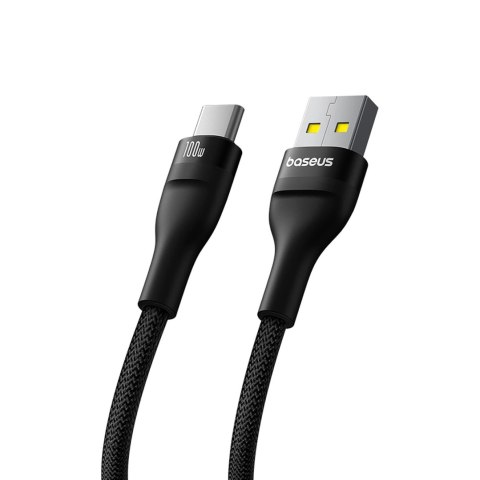 Kabel Baseus Flash 2 USB-A / USB-C 100W 1 m - czarny