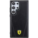 Etui Ferrari Hot Stamp V Lines MagSafe na Samsung Galaxy S24 Ultra - czarne