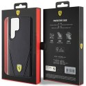 Etui Ferrari Hot Stamp V Lines MagSafe na Samsung Galaxy S24 Ultra - czarne
