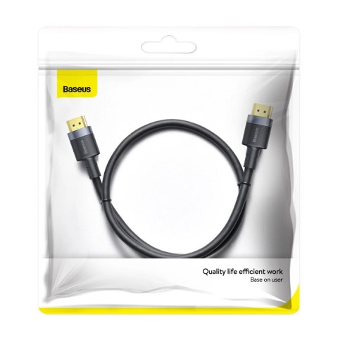 Kabel Baseus Cafule HDMI / HDMI 2.0 4K 60 Hz 3D 18 Gbps 1m - czarny