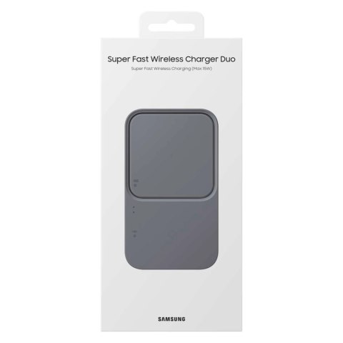 Ładowarka Samsung Wireless Charger Duo EP-P5400TBEGEU indukcyjna 15W - czarna + ładowarka sieciowa + kabel