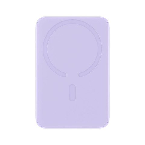 Powerbank Baseus Magnetic Mini indukcyjny 10000mAh 20W - fioletowy + kabel USB-C - USB-C
