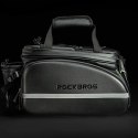 Torba rowerowa Rockbros A6-6 na bagażnik 35 l z rozkładanymi kieszeniami - czarna