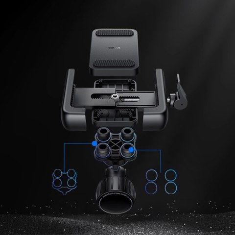 Uchwyt na telefon Baseus GoTrip na rower, hulajnogę, skuter - czarny