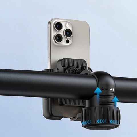 Uchwyt na telefon Baseus GoTrip na rower, hulajnogę, skuter - czarny