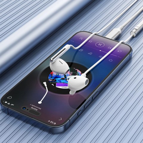 Słuchawki Acefast L3 przewodowe USB-C z mikrofonem - białe