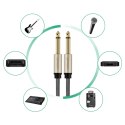 Kabel Ugreen AV128 10639 mono TS jack 6,35mm / jack 6,35mm 3m - szary