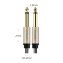 Kabel Ugreen AV128 10639 mono TS jack 6,35mm / jack 6,35mm 3m - szary