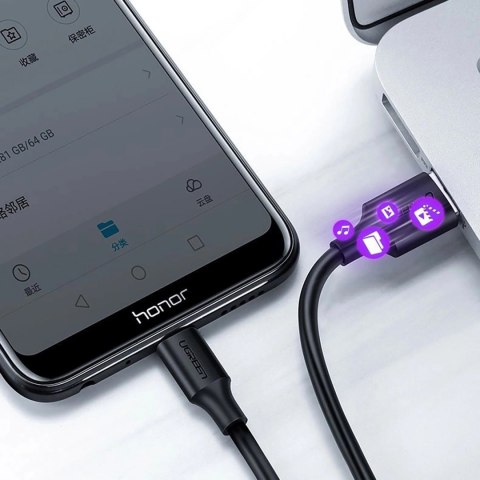 Kabel Ugreen US289 60135 micro USB / USB-A 0.5m - czarny