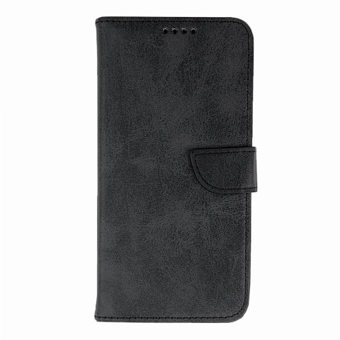 Etui Leather Book Case na iPhone 16 - czarne