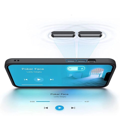 Etui Tech-Protect MagMat MagSafe na iPhone 14 Pro - przezroczysto-czarny