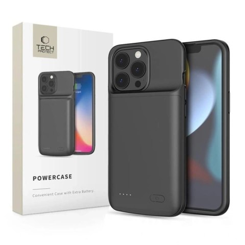 Etui Tech-Protect PowerCase na iPhone 13 / 13 Pro z powerbankiem 4800mAh - czarne