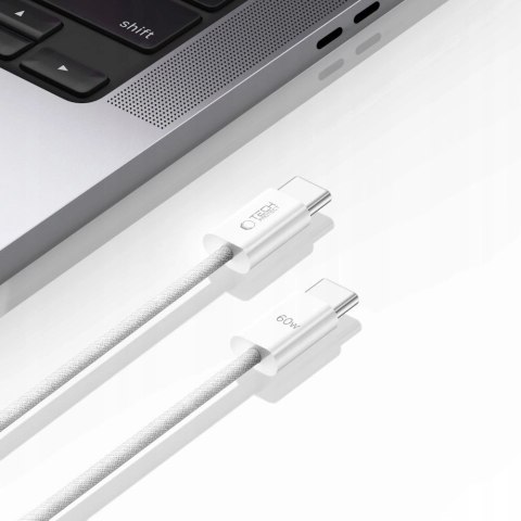Kabel Tech-Protect UltraBoost Classic USB-C / USB-C PD 60W 3A 1m - biały