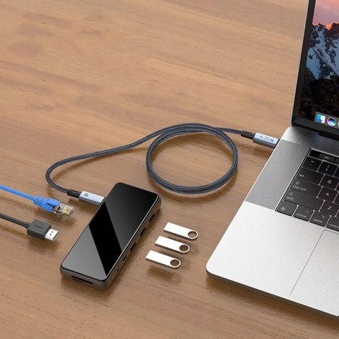 Kabel Tech-Protect UltraBoost Max USB-C 4.0 / USB-C 4.0 PD 240W 8K 40Gbps 2m - szary
