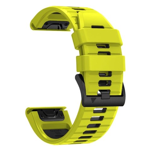 Pasek Tech-Protect IconBand Pro na Garmin Fenix 3 / 5X / 3HR / 5X Plus / 6X / 6X Pro / 7X - limonkowo-czarny