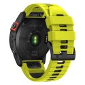 Pasek Tech-Protect IconBand Pro na Garmin Fenix 3 / 5X / 3HR / 5X Plus / 6X / 6X Pro / 7X - limonkowo-czarny