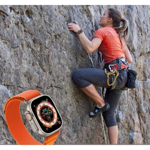 Pasek Tech-Protect Nylon Pro na Apple Watch 4 / 5 / 6 / 7 / 8 / 9 / SE / Ultra 1 / 2 (42/44/45/49 mm) - tytanowo-oliwkowy