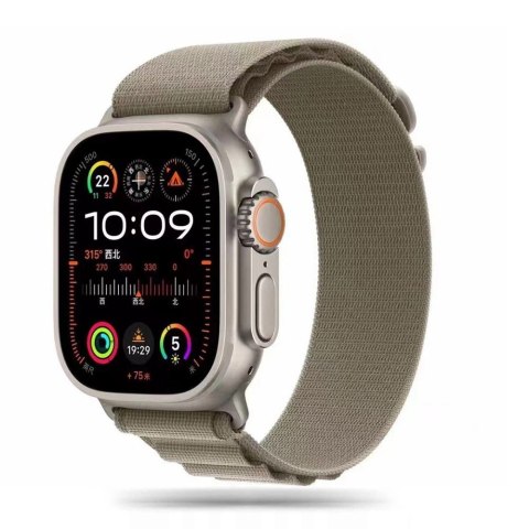 Pasek Tech-Protect Nylon Pro na Apple Watch 4 / 5 / 6 / 7 / 8 / 9 / SE / Ultra 1 / 2 (42/44/45/49 mm) - tytanowo-oliwkowy