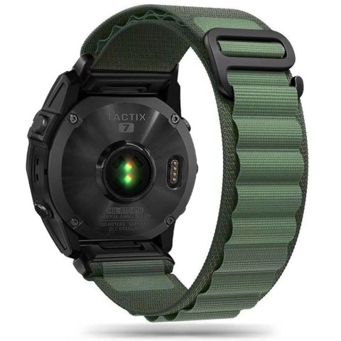 Pasek Tech-Protect Nylon Pro na Garmin Fenix 5 / 6 / 6 Pro / 7 - ciemnozielony