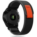 Pasek Tech-Protect Nylon na Garmin Fenix 5 / 6 / 6 Pro / 7 - czarno-pomarańczowy