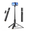 Selfie stick Tech-Protect L08S Bluetooth z pilotem, tripodem do 141cm - czarny