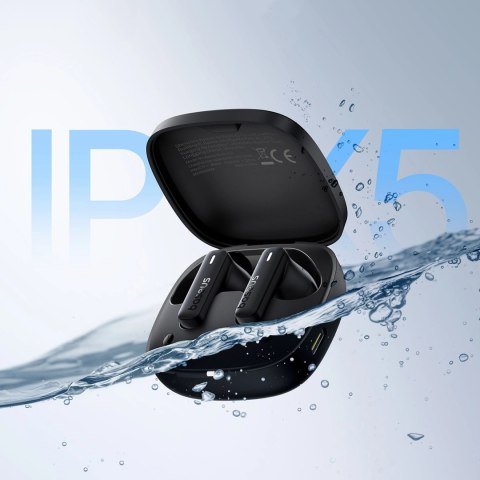 Słuchawki bezprzewodowe Baseus Bowie E19 TWS dokanałowe - czarne