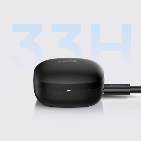 Słuchawki bezprzewodowe Baseus Bowie E19 TWS dokanałowe - czarne