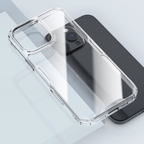 Etui Nillkin Nature Pro Case na iPhone 16 Pro - przezroczysto-białe