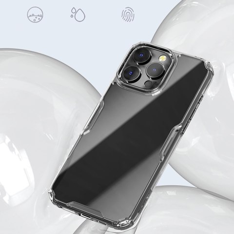 Etui Nillkin Nature Pro Case na iPhone 16 Pro - przezroczysto-białe