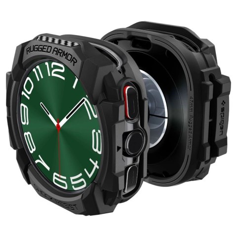 Etui Spigen Rugged Armor na Samsung Galaxy Watch Ultra (47 mm) - czarny mat