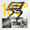 Podstawka pod laptopa, tablet Wozinsky WRS-CPY75DSB aluminiowa + Gratis! podstawka do smartfona - czarna