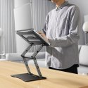 Podstawka pod laptopa, tablet Wozinsky WRS-CPY75DSB aluminiowa + Gratis! podstawka do smartfona - czarna