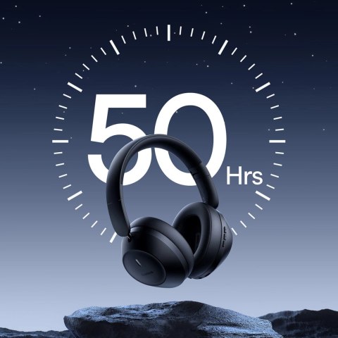 Słuchawki bezprzewodowe Baseus Bass 30 Max nauszne Bluetooth 5.3 - czarne