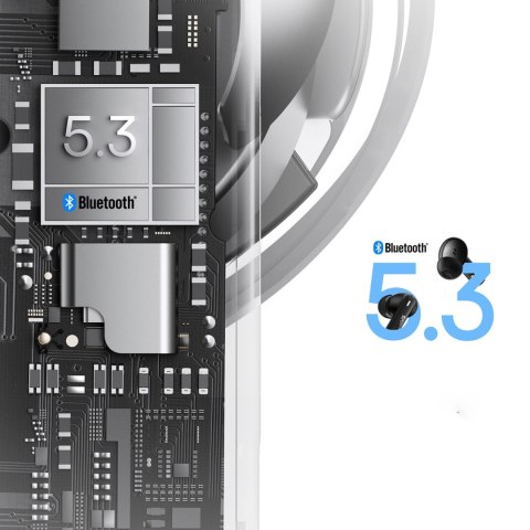 Słuchawki bezprzewodowe Baseus Bowie E19 TWS dokanałowe - czarne