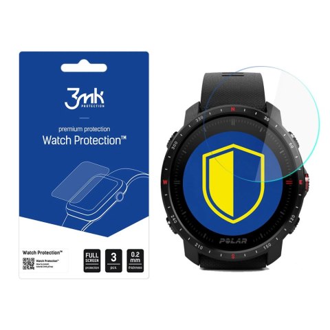 Szkło hybrydowe 3mk Watch Protection™ v. FlexibleGlass na Polar Grit X Pro